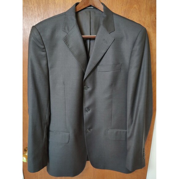 Ermenegildo Zegna sz 44 Trofeo 100% wool gray 3-button suit jacket